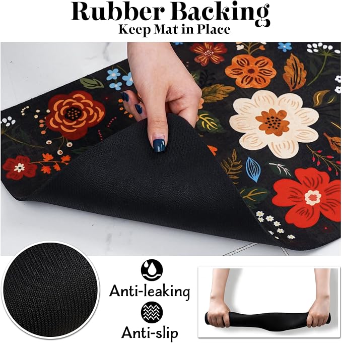 Eco-Friendly Pet Supplies: 16"x24" Absorbent Quick Dry Floor Mat for Dog & Cat Food and Water, Dispenser Mat