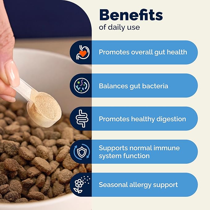 Vetnique Glandex Dog Probiotic Powder, Daily Probiotics for Dogs 5 Strains, Prebiotics & Digestive Enzymes for Gut & Immune Health, Vet Formulated for Occasional Diarrhea (4.25oz Powder, Pork Powder)