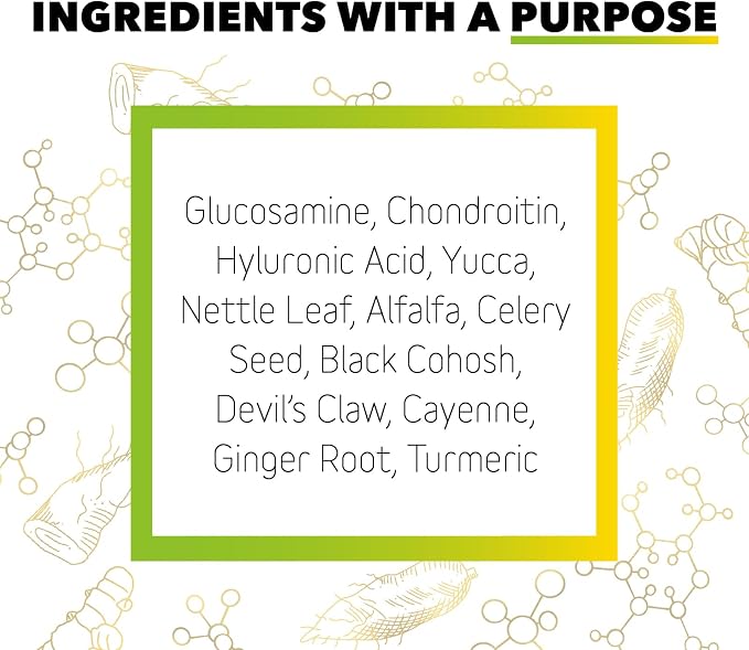 In Clover Hip and Joint Supplement for Large Dogs 70 Pounds and Up with Glucosamine Chondroitin, and Hyaluronic Acid – Formulated for Large Breeds – Clinically Proven Hip and Joint Support