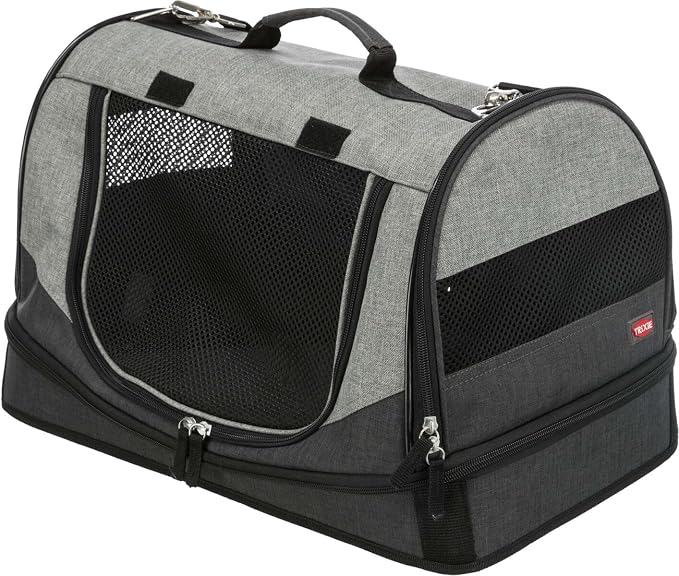 Trixie Tasche Holly, 30 × 30 × 50 cm, Schwarz/grau