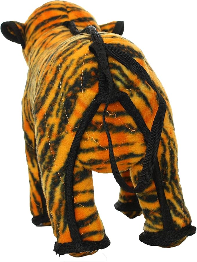 TUFFY® - 2 Pack Original : Tiger Dog Toy : : Ultra Durable Plush Toy with Multiple Layers & Reinforced Seams, Washable and Floats, Original Construction