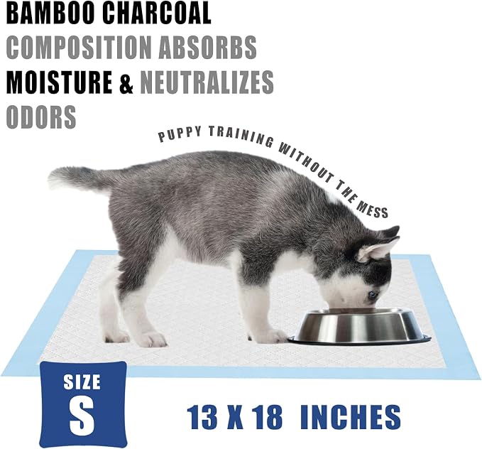 Dog and Puppy Training Pads， Disposable Dog Pee Pads (50, 13"*18" (33*45cm))