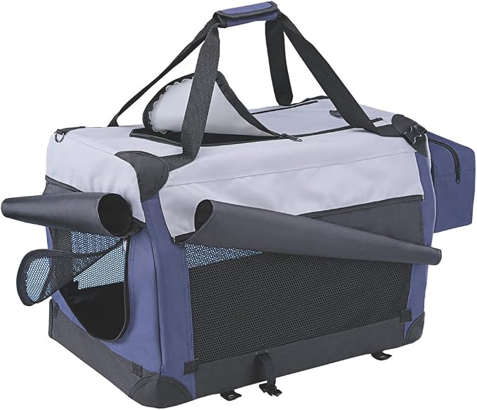 Nobby Traveller Plus Carrybag for Dog/Cat, 60 x 42 x 42 cm, Blue Gray