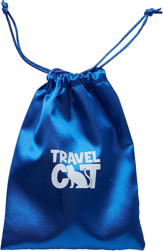 Travel Cat Grey Navigator Carrier Bag with 90s Bandana Collar - Premium Cat Backpack and Retro Collar for Travel and Outdoor Use