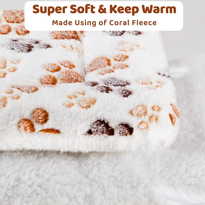 Amakunft 2 Pcs Guinea Pig Bed Mat Washable, Rabbit Winter Bed Pad for Indoor & Portable Small Animals Playpen, Outdoor/Indoor Pop Open Pet Exercise Fence, Guinea Pig Accessories Metal Wire Yard Fence