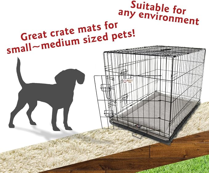 Majestic Pet Orthopedic Memory Foam Dog Crate Mat - Plush Pet Bed Pad for Crates & Kennels | USA Crafted | 30"x21" Villa Vintage