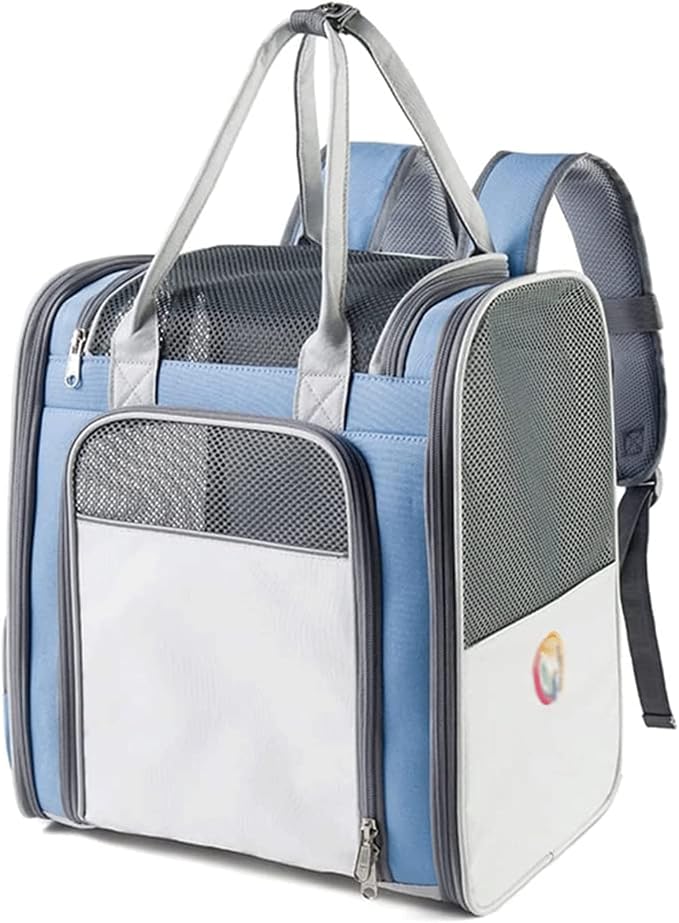 OLOTU Pet Backpack Large Capacity Cat Backpack, Collapsible Lightweight Portable Dog Backpack Carrier for Travel Hiking, Ventilated Cat Carrier Spacious