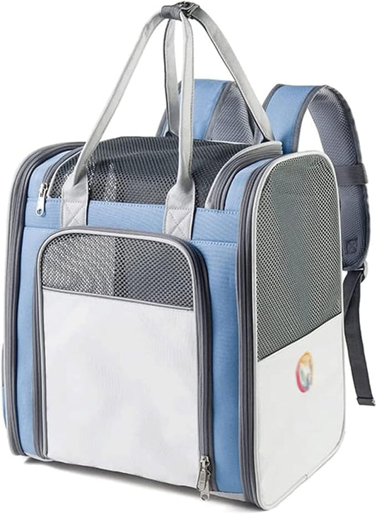 OLOTU Pet Backpack Large Capacity Cat Backpack, Collapsible Lightweight Portable Dog Backpack Carrier for Travel Hiking, Ventilated Cat Carrier Spacious