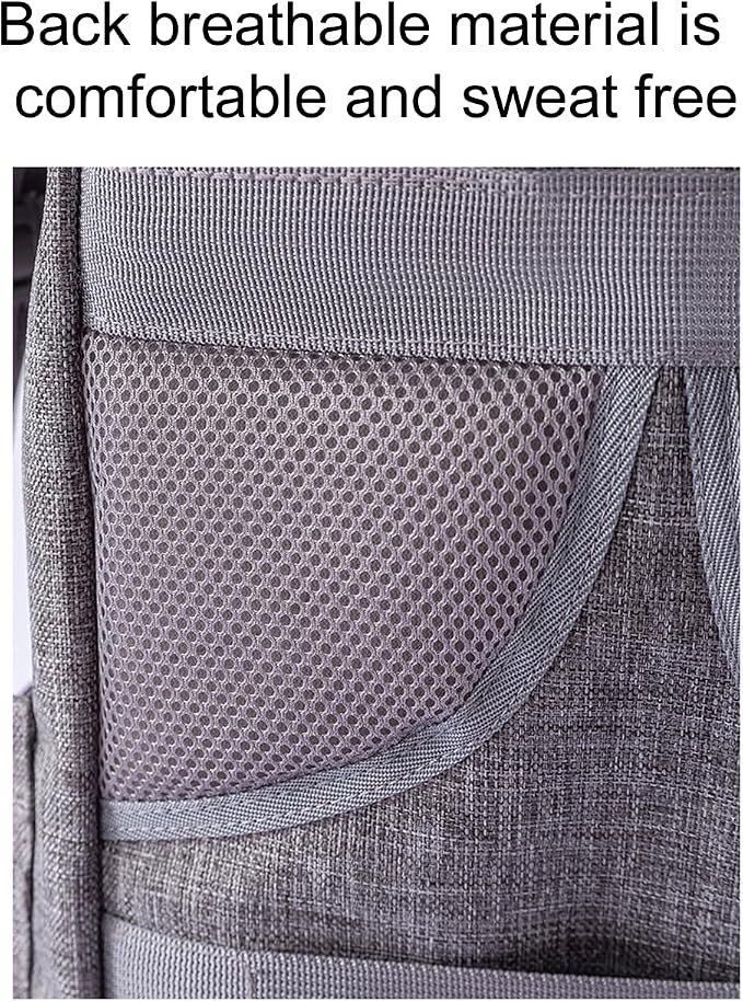 Cat &Dog Carrier Backpack, Pet Carrier with Sun Shade & Full Front Opening, Breathable Mesh Backpack for Small Dogs & Medium Cats Up to 18 Lbs, for Traveling, Hiking, Camping (Grey)