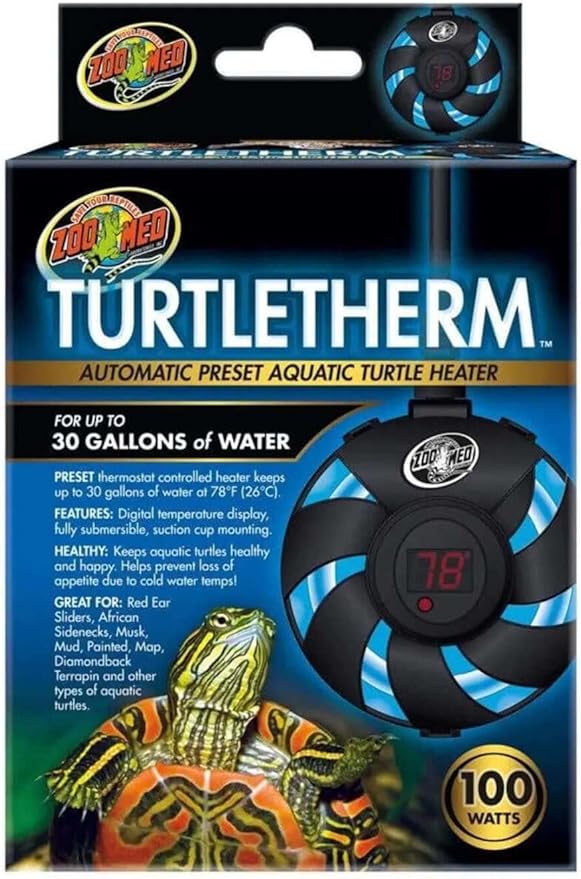 Zoo Med TURTLETHERM Automatic Preset Aquatic Turtle Heater (Up to 100 Gallons) 300 Watt