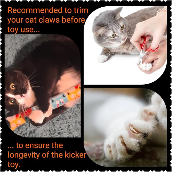 Cat kicker toy 15" set of 2, Catnip toys, silver vine toys, Cat kicker Sticks, Kitty sticks, toys for Indoor Cats, cat birthday gifts, Christmas gifts for cats, cat gift under 20, Made in USA