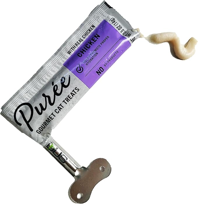 Squeezer & Cat Puree Box. Pure Balance Puree Gourmet Cat Treats (Pack of 20 (Mix))