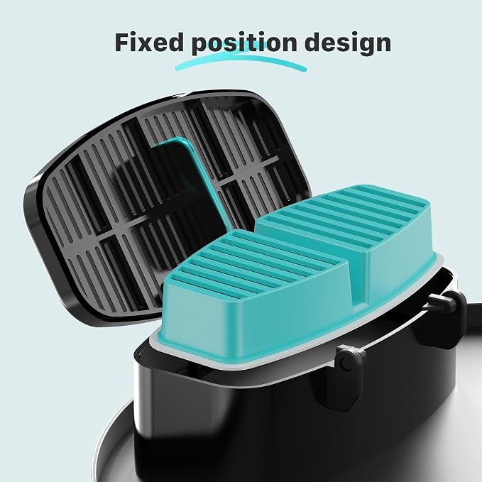 Giotohun Cat Water Fountain Filters: 12 Carbon + 12 Foam - Purifies Water, Replacement for B1 Battery Fountain
