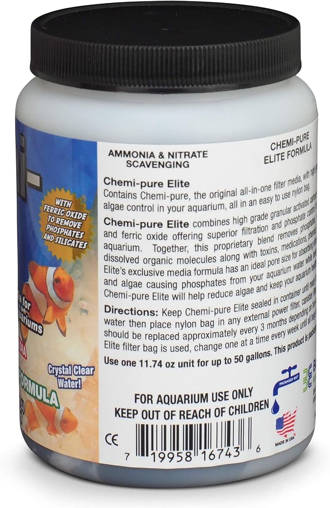 Boyd Enterprises ABE16743 Chemipure Elite for Aquarium, 11.74-Ounce (Pack of 2)