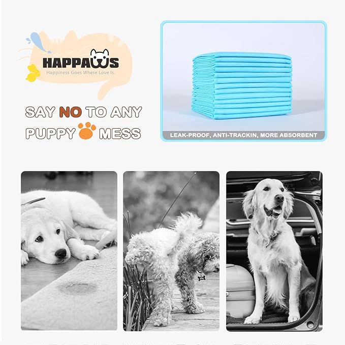 Large Pee Pads for Dogs, 5-Layer Leak-Proof Puppy Pads Multi-Sized Pet Training Pads for Dogs and Cats, Disposable Strong Absorption Pads for Doggie Kittens Rabbits