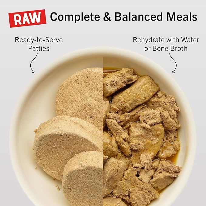 Stella & Chewy's Freeze-Dried Raw Dinner Patties - Dandy Lamb Recipe - High Protein Grain-Free Puppy & Dog Food - Perfect for Picky Eaters - 25 oz (Pack of 2)