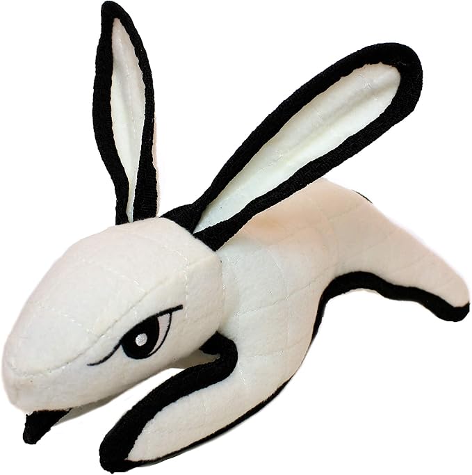 TUFFY® : 2 Pack Rabbit Dog Toy: Ultra Durable Plush Toy with Multiple Layers & Reinforced Seams, Washable and Floats, Original Construction