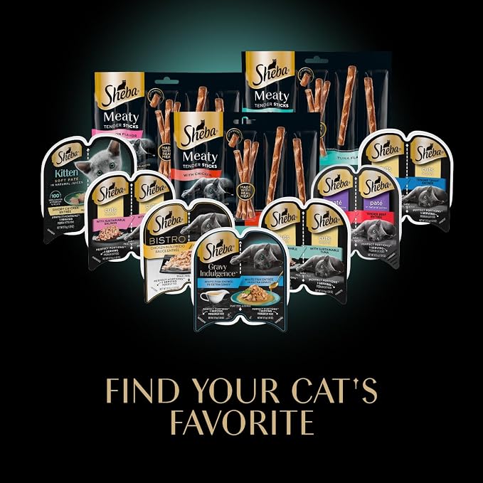 Sheba Premium Puree Cat Treats Lickable Smoked Salmon Flavor, 0.49 oz. Tubes, 4 Count (Pack of 11) – Total 44 Count