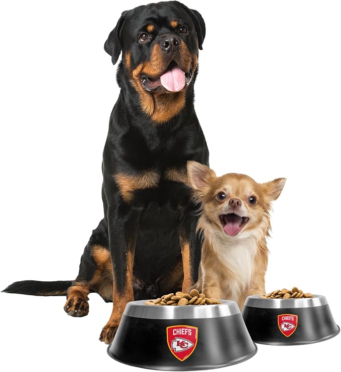 Littlearth NFL Kansas City Chiefs MVP Pet Bowl- Size Large