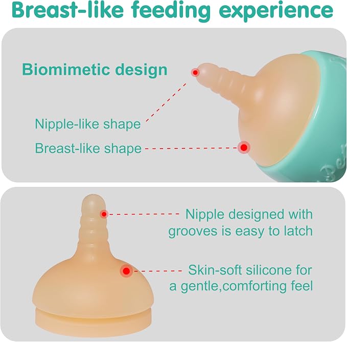 Doggiema Puppy Bottles,Silicone Feeding Nipple and Syringes for All Breed of Puppies and Other Animals Dongdong pet