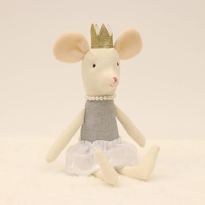mousemic Mouse Family Dolls Stuffed Animal Toy Birthday Gift Mini Plush Toy Gray