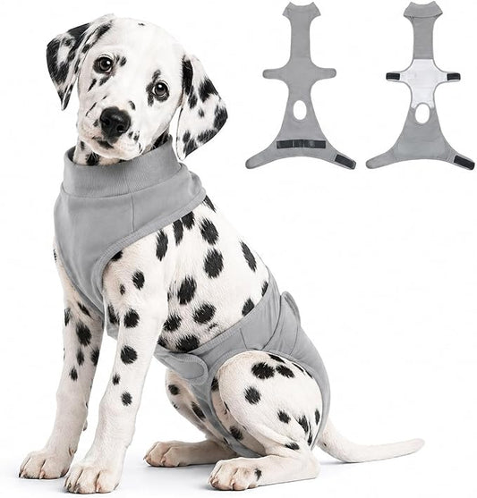 Dog Diapers Female Male，Washable Reusable Period Diapers & Belly Bands, Adjustable Abdominal Wounds Bandages for Heat Cycles & Incontinence, After Surgery, Anti-Harassment or Senior Dogs