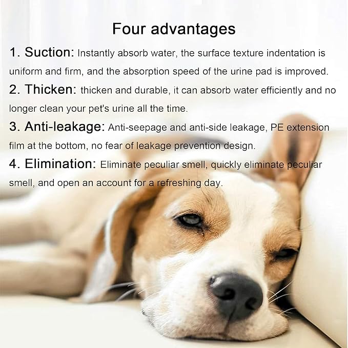 Pet Training Puppy Pee Pads Thicken Super Absorbent Dog Cats Disposable Quick Dry Pee Pads(M:(60 * 45CM) 50片)