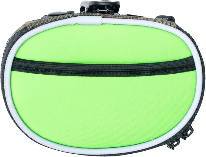 Quickdraw Dog Treat Pouch – Training Bag with Poop Bag Dispenser, Clicker Holder and Waist Belt – Hands-Free, Reflective and Durable for Dog Training and Hikes (Light Green/Camo)