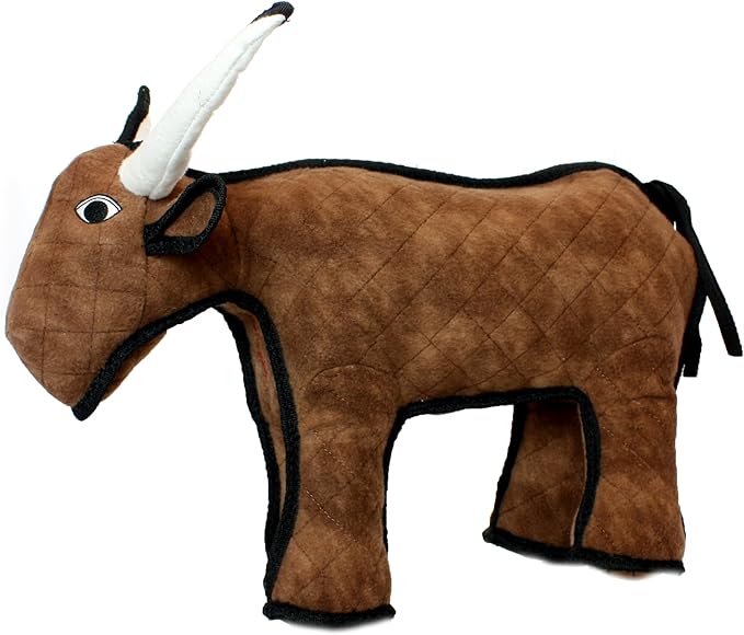 TUFFY® : Bull Dog Toy: Ultra Durable Plush Toy with Multiple Layers & Reinforced Seams, Washable and Floats, Original Construction
