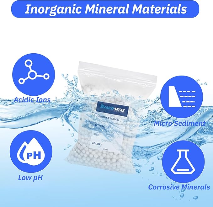 2026 Upgraded Condensate Neutralizer 6.6 lbs, 2-Packs, Acidic Condensate Neutralizer Pellets, 7-8mm Pellets for Water Heater Media Filter(2 Packs)