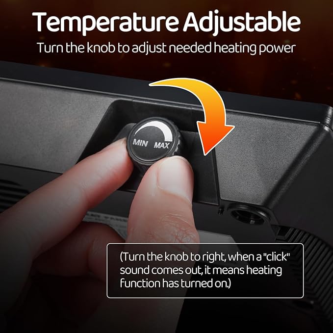Reptile Heating Panel Temperature Adjustable Reptile Heat Panel for Terrariums, Energy Efficient & Non-Light Heater for Reptiles, Snakes, Crested Gecko,Turtles,Leoparaand Amphibians