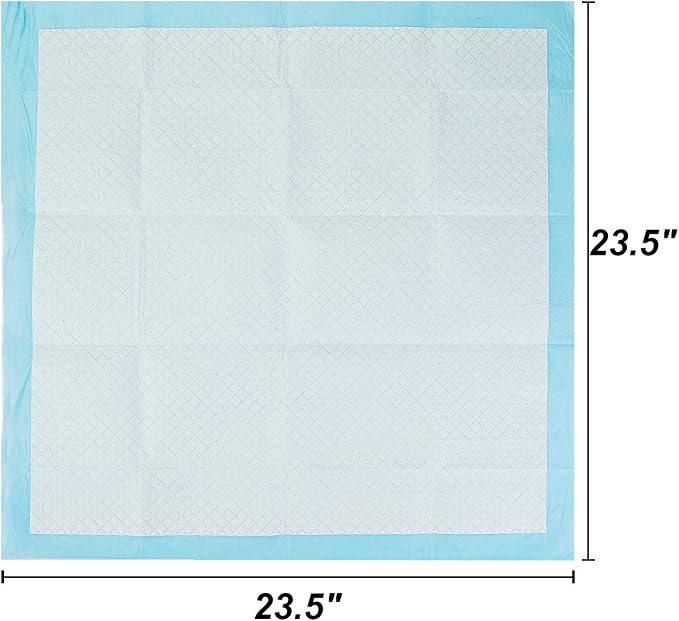 Dog and Puppy Training Pads， Disposable Dog Pee Pads (40, 23.5"*23.5"(60*60cm))