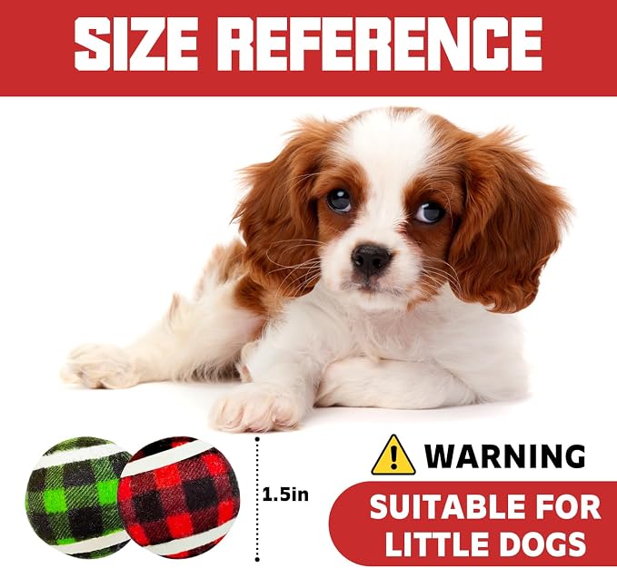 X-Small Dog Tennis Balls Dog Toys Ball 1.5" Pack of 12, Fit Ball Launchers,Dog Toys