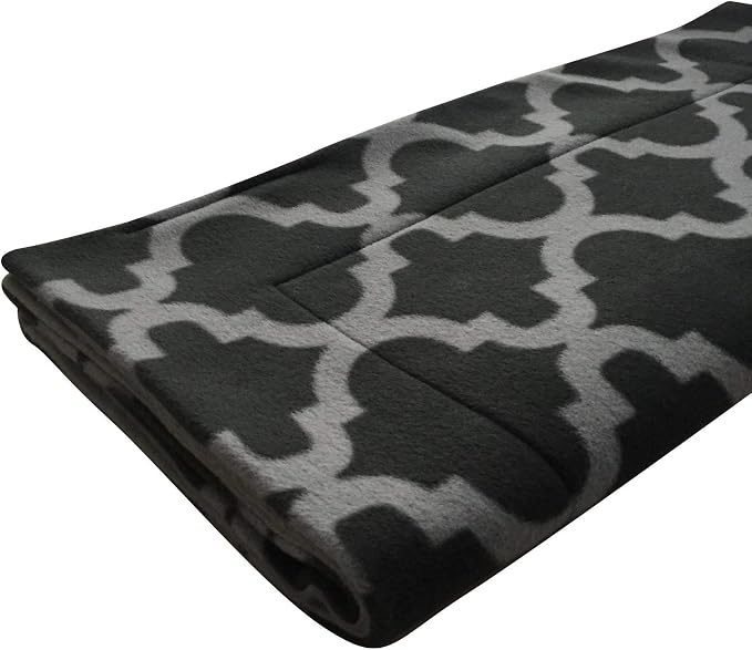 Small Pets and Company Guinea Pig Fleece Cage Liner for Midwest Habitat | Fleece Guinea Pig Bedding (Midwest, Gray Quatrefoil)