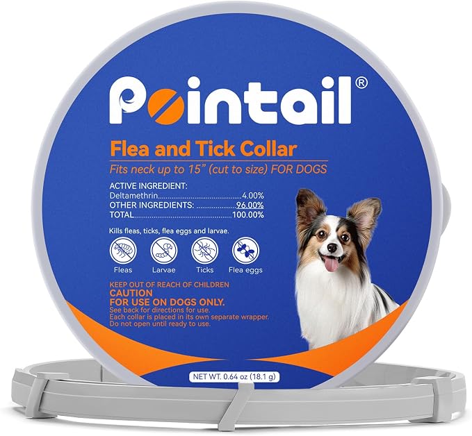 Flea & Tick Collar for Dogs, Vet-Recommended Flea & Tick Treatment & Prevention Collar for Dogs, 1 Count, 15"