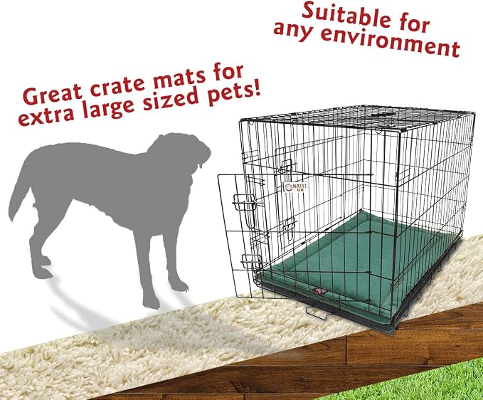 Majestic Pet Orthopedic Memory Foam Dog Crate Mat - Plush Pet Bed Pad for Crates & Kennels | USA Crafted | 48"x30" Villa Marine