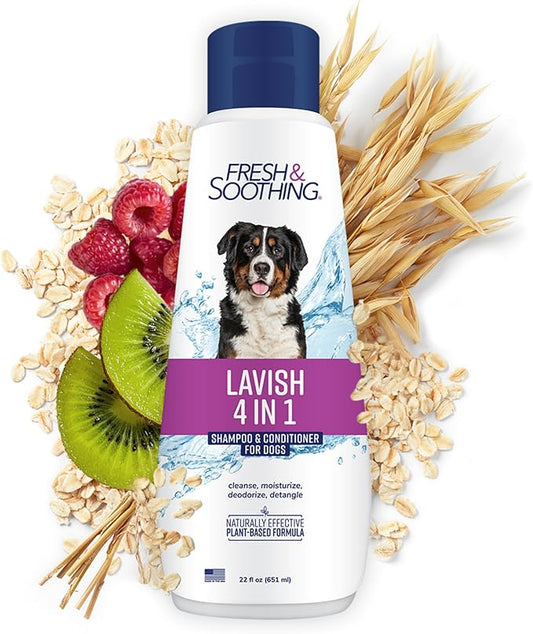 Naturel Promise Fresh & Soothing Lavish 4-in-1 Shampoo + Conditioner for Pets, 22oz