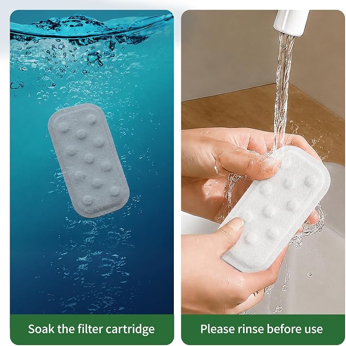 24 Pack Replacement Filters/Sponges (12+12) - Individually packaged-Applicable to APAUK Cat Water Fountain Stainless Steel (APFSS-3201)