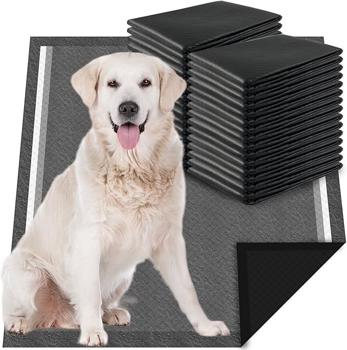 Dogcator Charcoal Puppy Pads Extra Large 30"x36", 30 Count Super Absorbent Pee Pads for Dogs, Disposable Urine Bed Underpads for Doggy, Thicken XXL Disposable Pet Underpads, Piddle Pee Sheets
