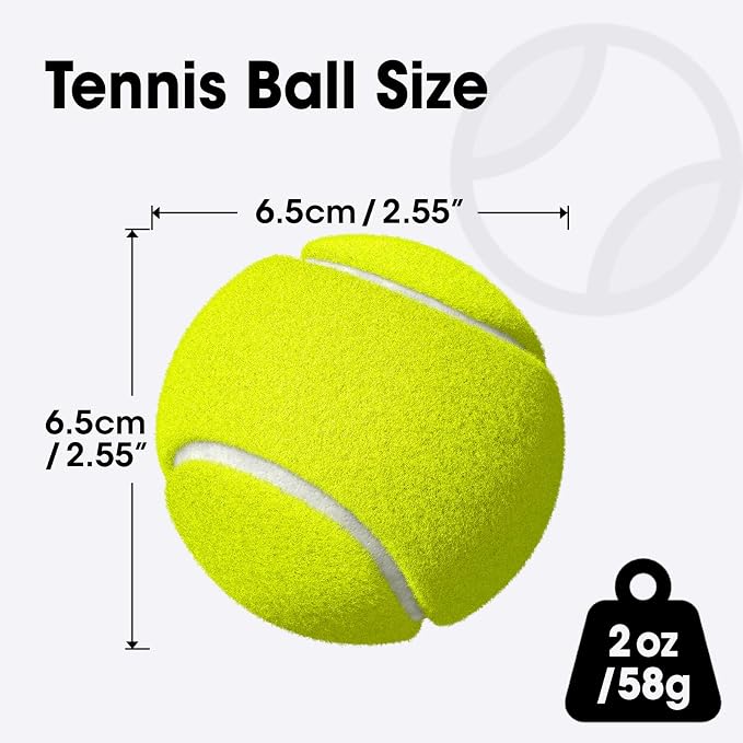 AZEN 10/40 Pack Tennis Balls, Premium pressurized Tennis Balls Bulk for Dogs, Good for Beginners to Practice