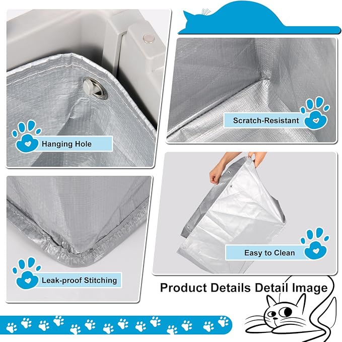 Liner F Compatible with Modkat Flip Litter Box - Reusable Liners for Flip Litter Box - Liner F for Cat Litter Box (Buy 3 sets together)