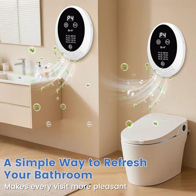 Limpin Air Purifier for Cat Litter Box, Pet Odor Control Air Cleaner & Cat Litter Deodorizer for Pet Room, Mini Air Freshener for Bathroom, Bedroom, Kitchen, Closet & Small Spaces(1)