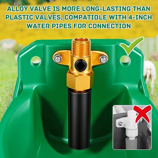 Automatic Goat Waterer Automatic Sheep Water Bowl Touch-Activated Waterer Animal Livestock Water Dispenser for Goat Sheep Pig Piglet Calf Dog