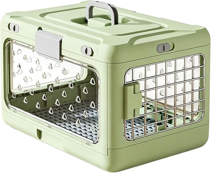 Genérico Canine Cage – Rigid Portable Foldable | Rigid Cat Carrier | Puppy Outings and Camping Outdoor Cycling Hiking Travel
