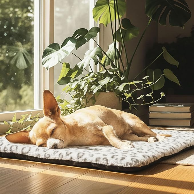 4 Pcs Dog Cat Bed Guinea Pig Mats Ultra Soft Dog Crate Kennel Pad Washable Bunny Bed Anti-Slip Guinea Pig Blankets for Small Animal Pet Cage Accessories(25.6X 17.7 Inch)