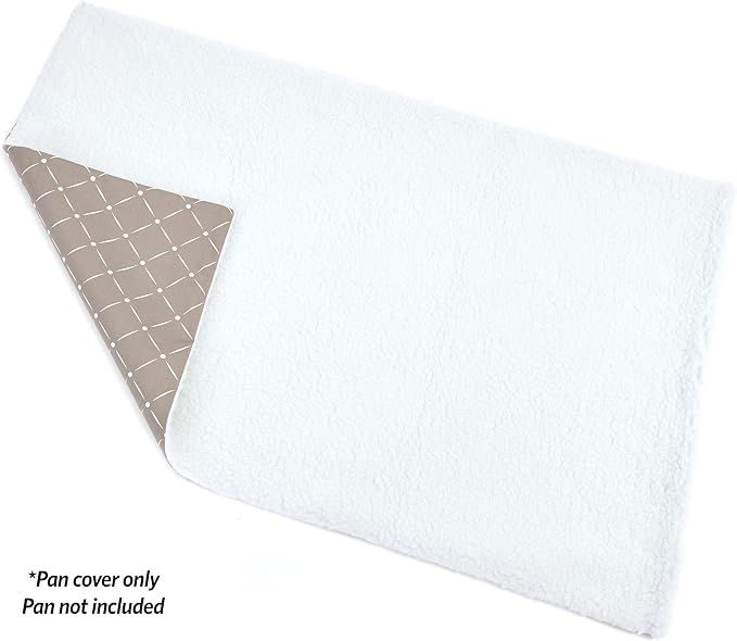 MidWest Homes for Pets Quiet Time Reversible Crate Pan Cover 48' Mushroom Diamond/Fleece
