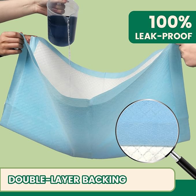 IMMCUTE 50 Count Puppy Pads, 30"x28" Extra Large Dog Pee Pads – 7-Layer Thick & Tear-Resistant, Super Absorbent, Leakproof, Quick-Dry, Disposable Training Pads for Dogs & Cats