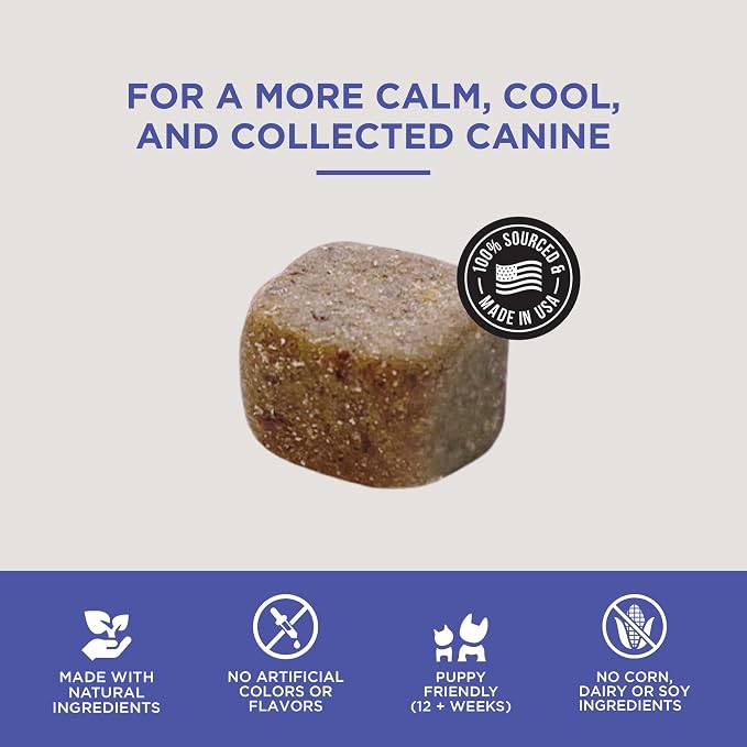 Natural Rapport Dog Calming Treats - The Only Calming Soft Chews that Dogs Need - 120ct Chews that Contain Chamomile to Alleviate Stress