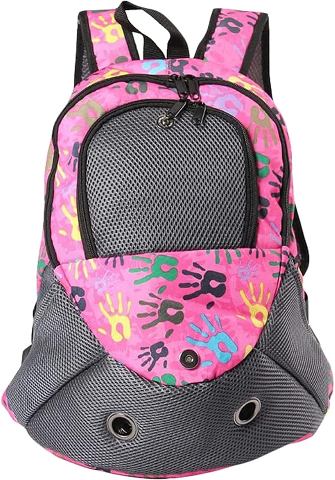 OLOTU Pet Backpack Expandable Durable Cat Backpack, Escape Proof Zipper Design Cat Carrier, Dog Backpack Carrier for Travel/Hiking/Outdoor Spacious