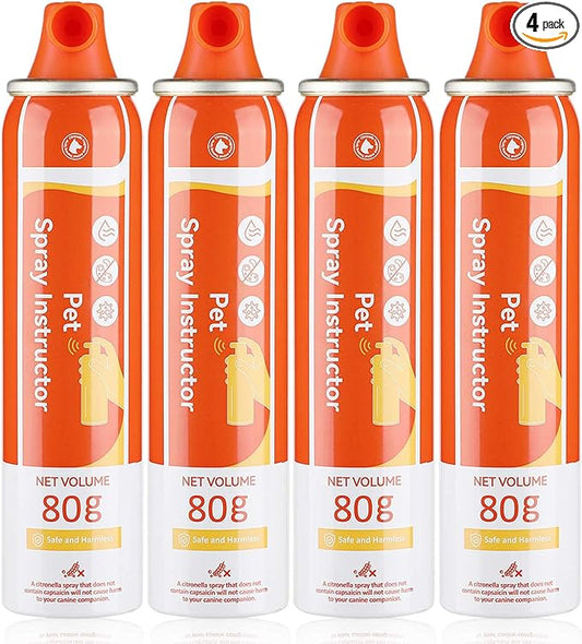 Spray Corrector Dog 80ml 4 Pack Spray Dog Trainer, Corrector Spray for Dog to Stops Barking, Jumping Up, Food Stealing, Dog Fights, Avoidance, Unwanted Dog Behaviour